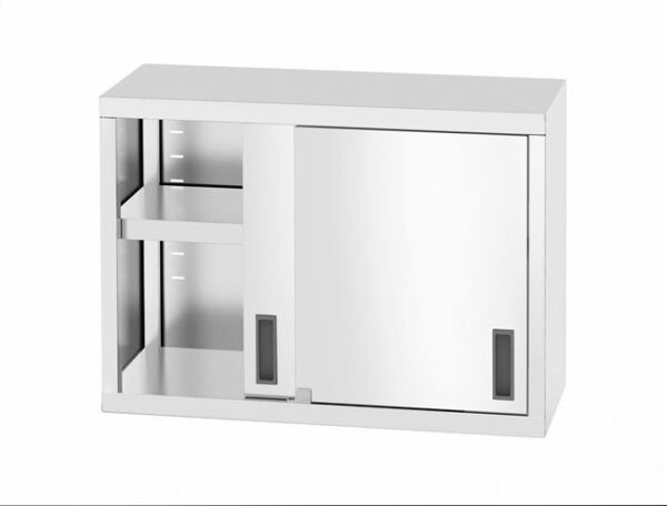 Závesná skrinka s posuvnými dverami – zváraná, hĺbka 300 mm, HENDI, Profi Line, 1000x300x(H)600mm - Image 2