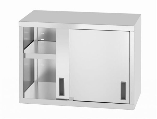 Závesná skrinka s posuvnými dverami – zváraná, hĺbka 400 mm, HENDI, Profi Line, 1000x400x(H)600mm - Image 2