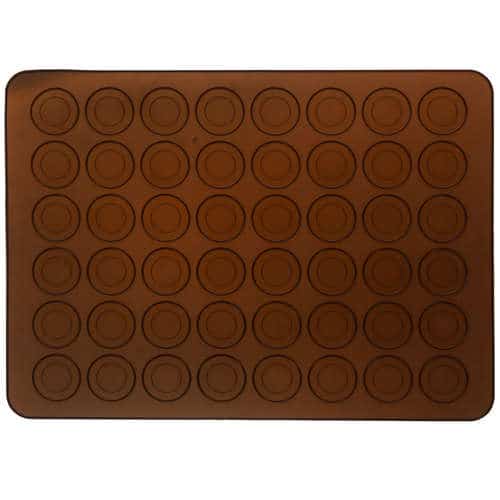 Ruhhy 22025 Silikónová podložka na makrónky 38 x 28 cm hnedá - Image 2