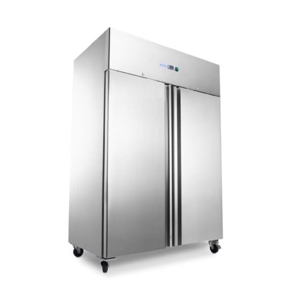 Chladnička - 800L - 6 nastaviteľných políc - na kolieskach - nehrdzavejúca oceľ Maxima 09400040 - Image 10