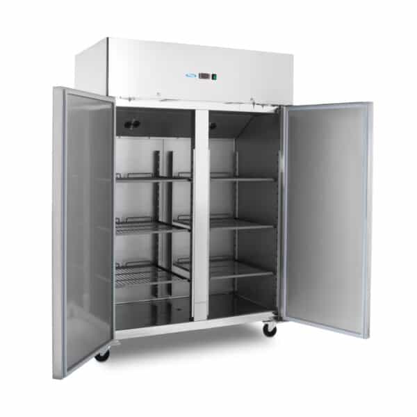 Mraznička – 1400L – 6 nastaviteľných políc (2/1 GN) – na kolieskach – vrátane políc  09400025 - Image 11