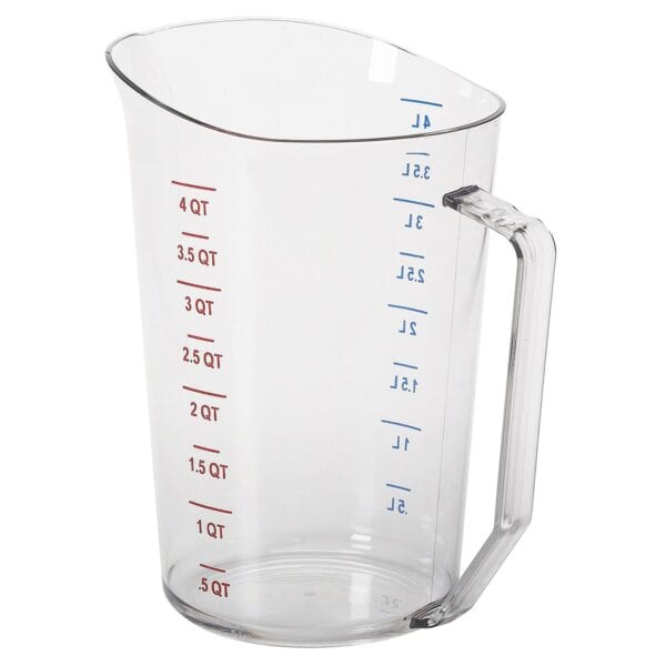 CAMBRO | CAMWEAR® - Polykarbonátová odmerka so stupnicou - 4 litre - Číry