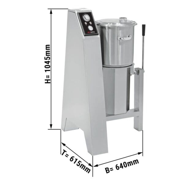 Vegetariánsky / hummusový kuter- 20 litrov - 1,5 kW - 400 voltov - Image 3