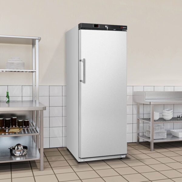 Úložná chladnička nerez ECO - 400 litrov - s 1 nerezovými dverami - vnútro dverí z plastu - nerez - Image 2