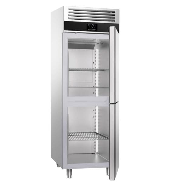 Mraznička nerezová PREMIUM - GN 2/1 - 700 litrov - s 2 polovičnými dverami - Image 5