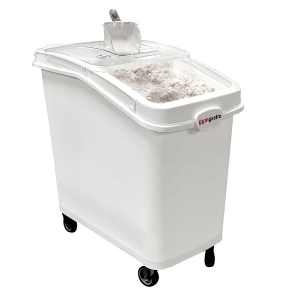 Vozík na múku / vozík na prísady - 100 litrov - vyrobený z polypropylénu - Image 4