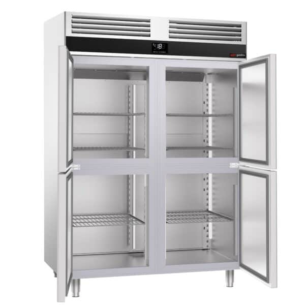 Mraznička nerezová PREMIUM - GN 2/1 - 1400 litrov - so 4 polovičnými dverami - Image 6