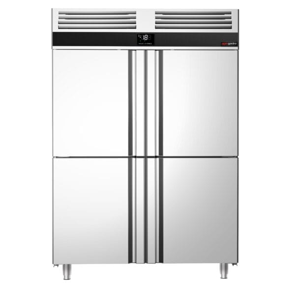 Mraznička nerezová PREMIUM - GN 2/1 - 1400 litrov - so 4 polovičnými dverami - Image 4