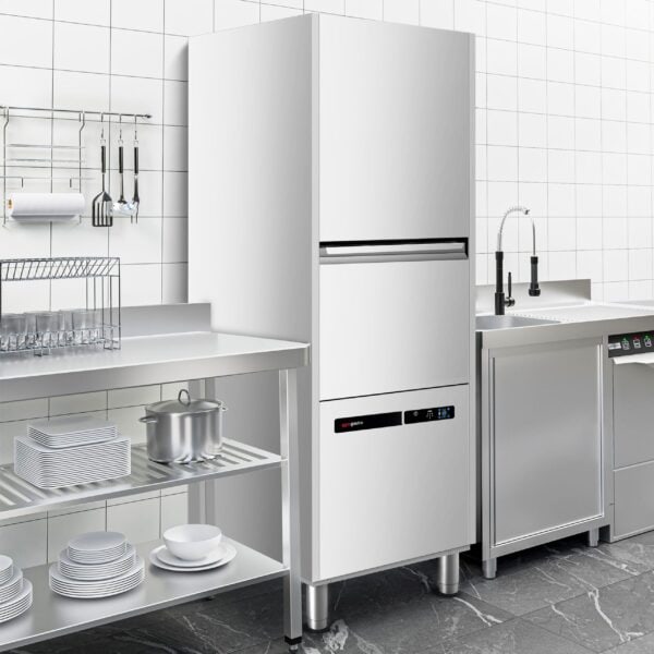 Dvojplášťová umývačka hrncov - digitálna - 16,7 kW - s čističom a odtokovým čerpadlom - Image 11