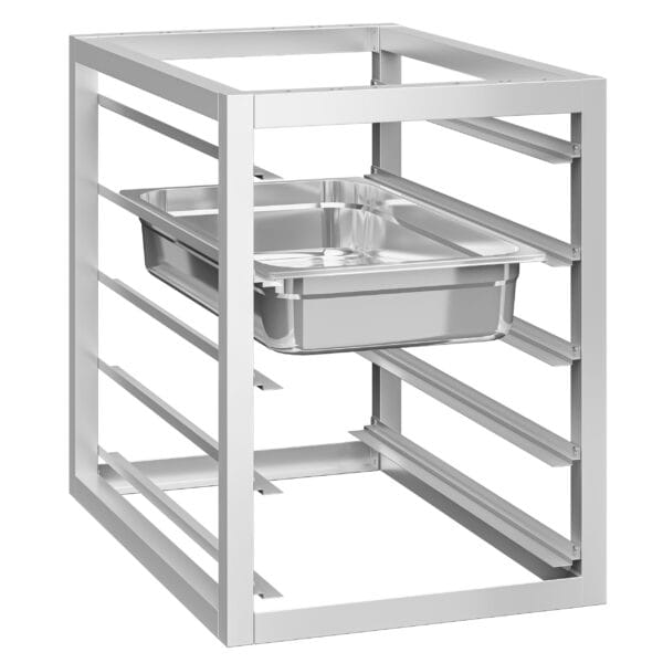 Modul spodnej konštrukcie s 5 drážkami - 450x660 mm - GN & EN - pre pracovné stoly série ATK hĺbka 700 mm - Image 6