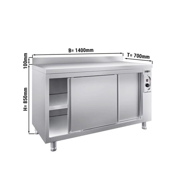 Ohrievacia skriňa PREMIUM - 1400x700mm - so zadnou stenou
