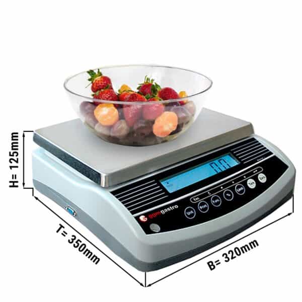 Digitálna kuchynská váha do 3 kg - dielik: 1 gram