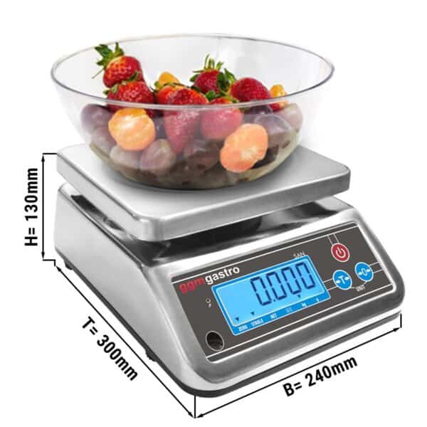 Digitálna kuchynská váha do 6 kg - stupnica: 2 gramy