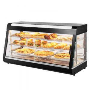 VEVOR 3-vrstvový ohrievač jedla Osvetlenie skriniek na pizzu Komerčný snack bar