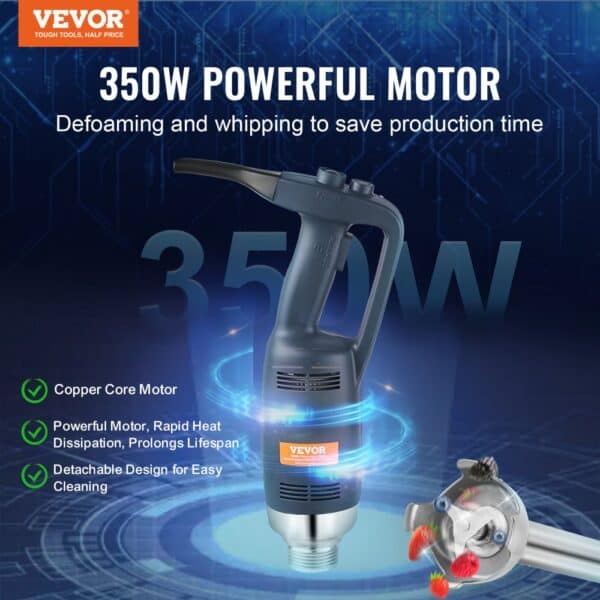 VEVOR Komerčný tyčový mixér 350 W Vysokovýkonný ručný mixér na polievky 40,6 cm - Image 2