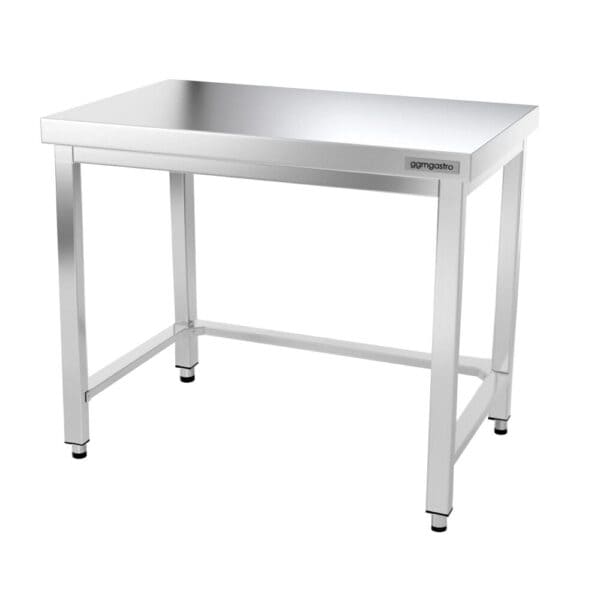 Nerezový pracovný stôl PREMIUM - 1000x600mm - s podnožou a vzperami - Image 8