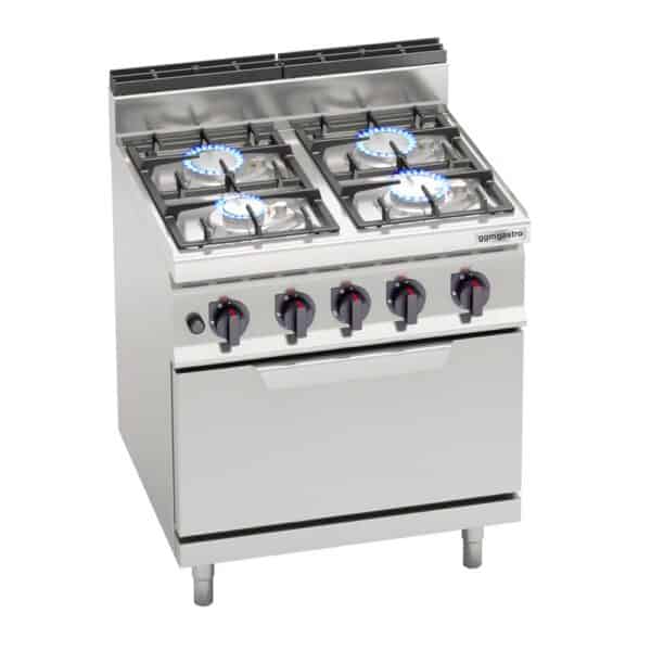 Plynový sporák - 21,5 kW - 4 horáky - vrátane plynovej rúry - 7,8 kW