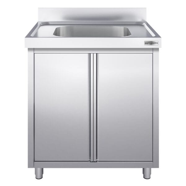 Nerezová drezová skrinka ECO - 600x600mm - 1 umývadlo - Š400xH400xV250mm (Kópia) - Image 4