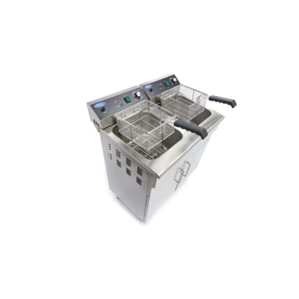 Elektrická fritéza 2×16 L – 230 V + spodná skrinka | Maxima 09365158 - Image 5