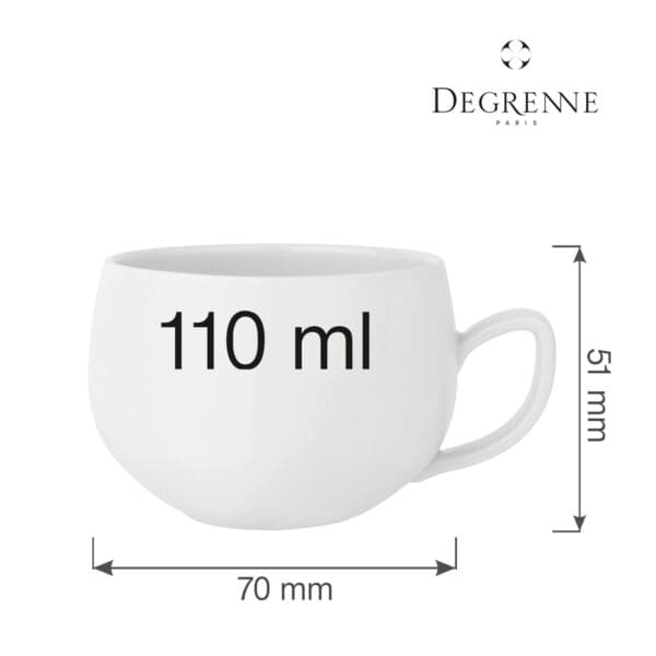 Šálka ​​na espresso Salam The Blanc, 110 ml, 1 ks