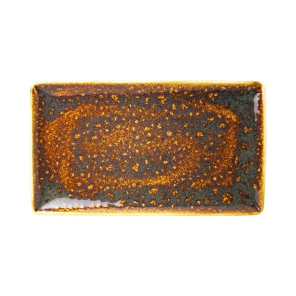 Obdĺžnikový tanier Vesuvius Amber 330 mm x 190 mm, 1 ks - Image 2