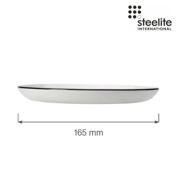 Tanier plytký Coupe Asteria Nordic 165 mm, 1 ks