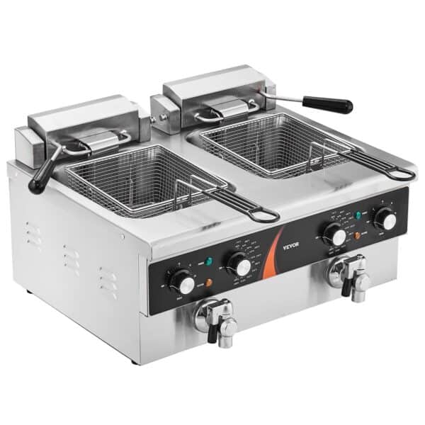 Elektrická fritéza 3000 W x 2 ,  5,9L x2 - Image 4