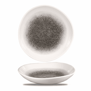 Miska organicky tvarovaná Raku Quartz čierna 1100ml, 1 ks