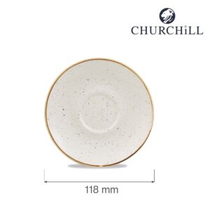Podšálka na espresso Stonecast Barley White 118 mm, 1 ks