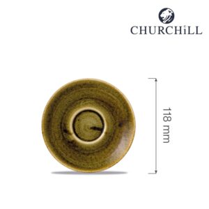Podšálka na espresso Stonecast Plume Green 118 mm, 1 ks