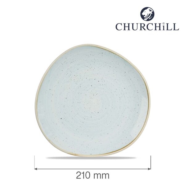 Tanier Stonecast Duck Egg Blue 210 mm v organickom tvare, 1 ks