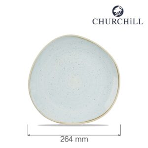 Tanier Stonecast Duck Egg Blue 264 mm v organickom tvare, 1 ks