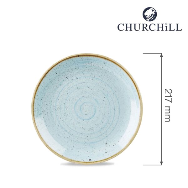 Tanier plytký Stonecast Duck Egg Blue 217 mm, 1 ks