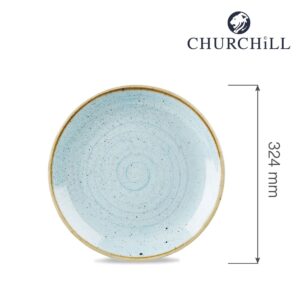 Tanier plytký  Stonecast Duck Egg Blue 324 mm, 1 ks