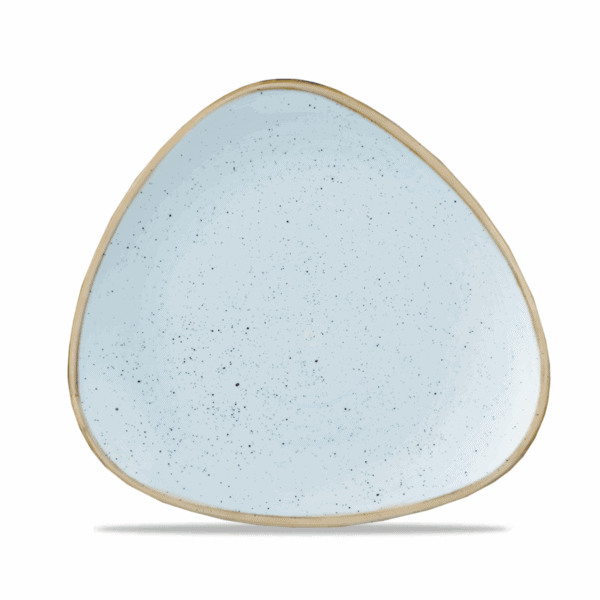 Trojuholníkový tanier Stonecast Duck Egg Blue 265 mm - Image 2