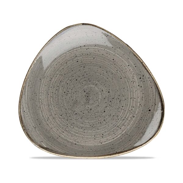 Trojuholníkový tanier Stonecast Peppercorn Grey 311 mm, 1 ks - Image 2