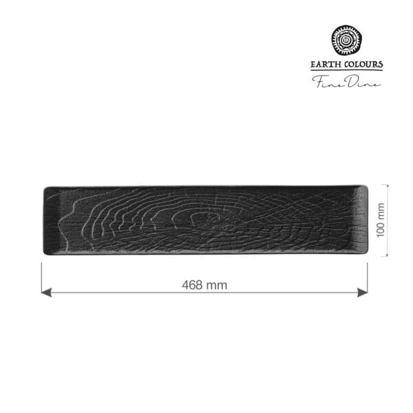 Obdlžníkový tanier  Crust, 468 x 100 mm, 1 ks