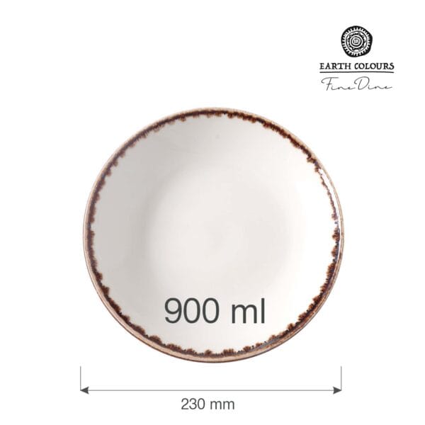 Tanier hlboký coupe Vanilla 230 mm, 900 ml, 1 ks