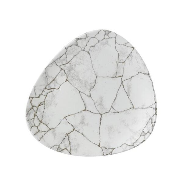 Tanier trojuholníkový  Studio Prints Kintsugi Agate Grey 229 mm, 1 ks