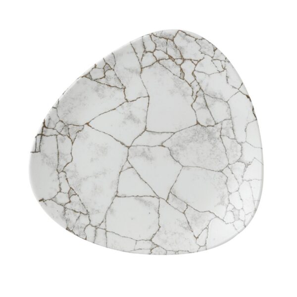 Tanier trojuholníkový Studio Prints Kintsugi Agate Grey 265 mm