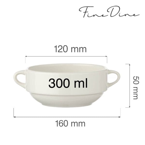 Miska bujónovka Crema 300 ml, 1 ks