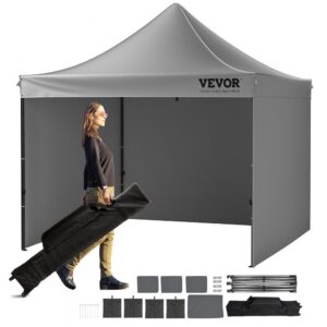 Altánok 3m x3 mx 320cm  500D PU strieborná látka Skladací pavilón s nastaviteľnou výškou vrátane úložného vrecka Párty stan pre 6-8 osôb