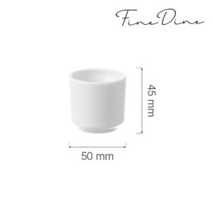 Kalíšek na vajíčka Bianco 50 mm, 1 ks