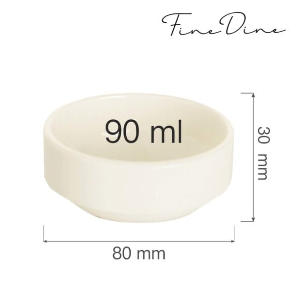Miska stohovateľná Crema 90 ml, 80 mm, 1 ks