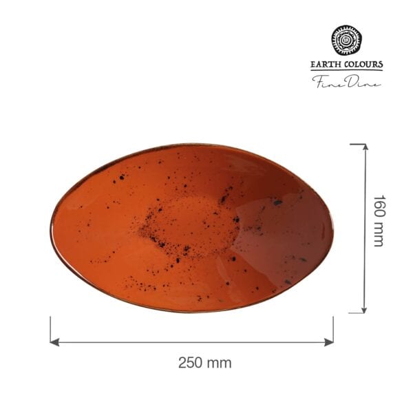 Miska Dahlia v tvare lode 250x160 mm, 1 ks