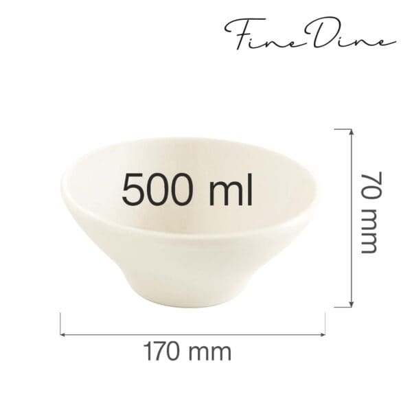 Miska kónická Crema 500 ml, 160x64 mm, 1 ks