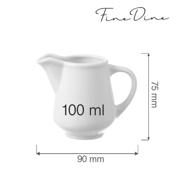 Džbán na mlieko Bianco 100 ml, 1 ks