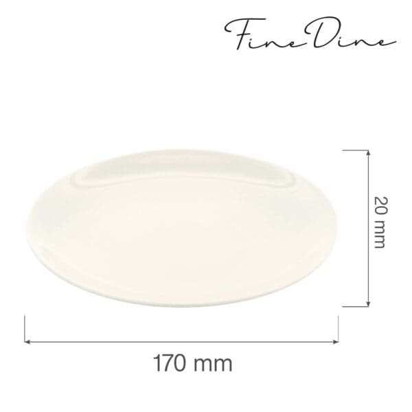 Tanier bez okraja Crema 170 mm, 1 ks