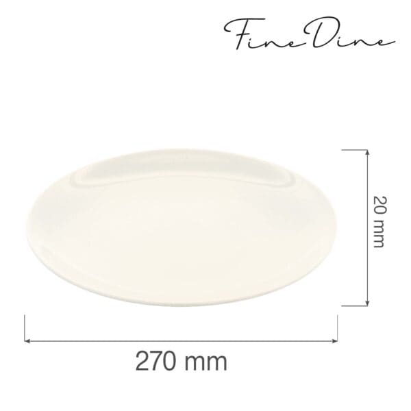 Tanier bez okraja Crema 270 mm, 1 ks