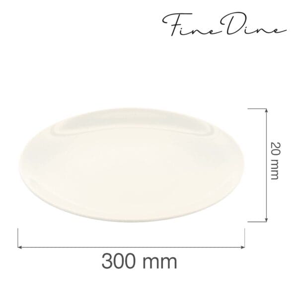 Tanier bez okraja Crema 300 mm, 1 ks